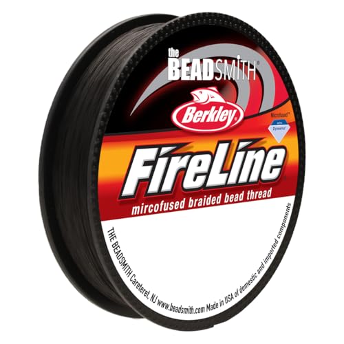 BeadSmith FireLine Stringing Thread Braided Wire Smoke Grey .008in / .20mm 50 yards (45.72m)