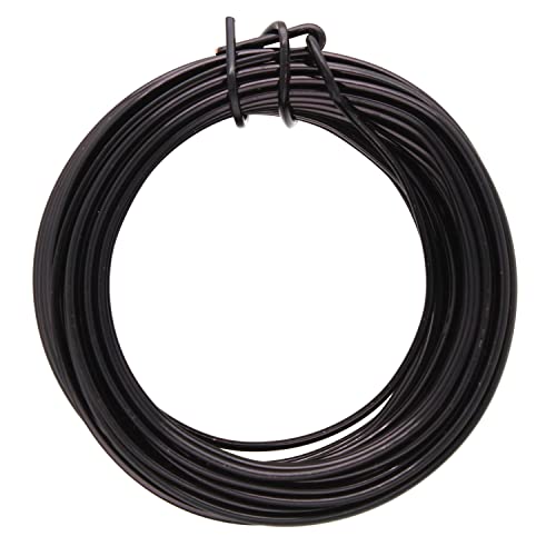 Beadsmith 18 Gauge Black Color Copper Craft Wire Square 4 Yards