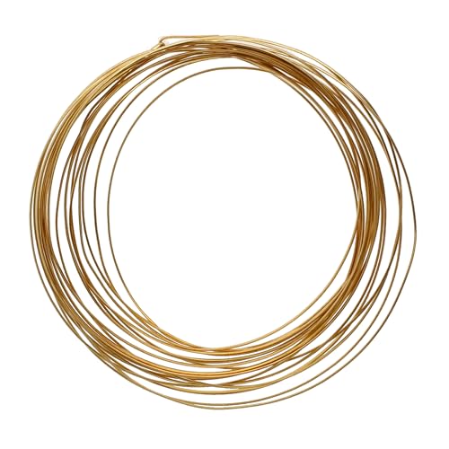Beadsmith 21 Gauge Gold Plated Copper Craft Wire Half Round 4 Yards