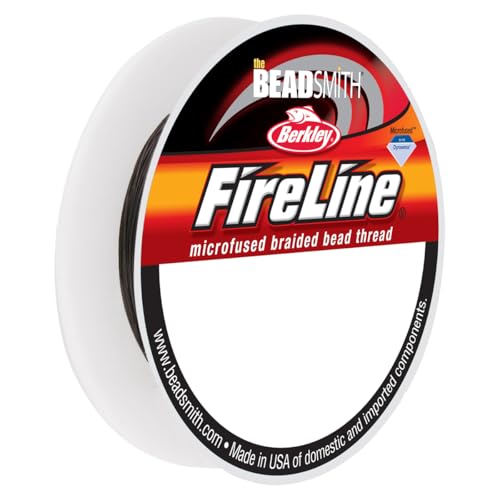 BeadSmith FireLine Stringing Thread Braided Wire Smoke Grey .007in / .17mm 15 yards (13.72m)