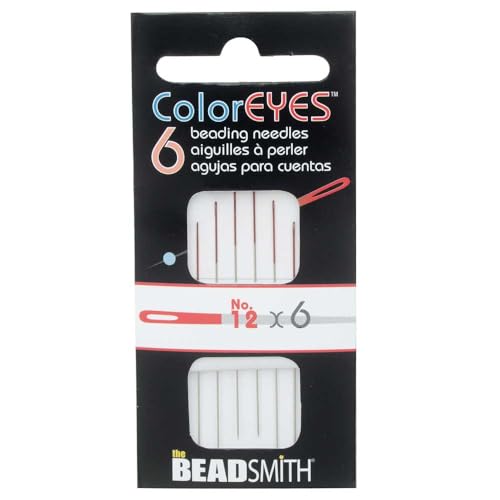 Beadsmith Coloureyes Beading Needles Pack of 6 Sizes 12