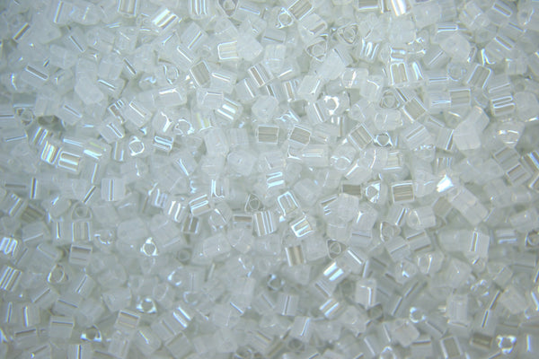 10g TOHO 11/0 Triangle Japanese Seed Beads 2mm 141 Ceylon Snowflake