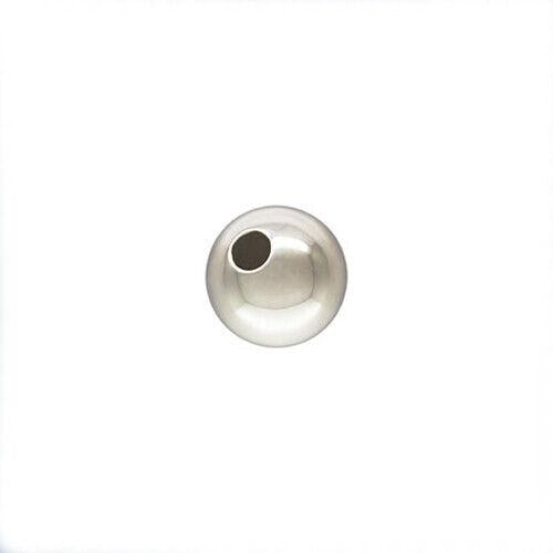 4x 6mm Sterling Silver 925 Seamless Round Spacer Beads Hole 2.4mm Beadacious