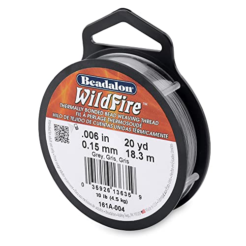 Beadalon Wildfire Grey 0.006in/0.15mm 10lb/4.5kg 20yd/18m