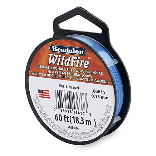 Beadalon Wildfire Blue 0.006in/0.15mm 10lb/4.5kg 50yd/45m