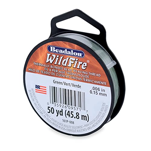 Beadalon Wildfire Green 0.006in/0.15mm 10lb/4.5kg 50yd/45m