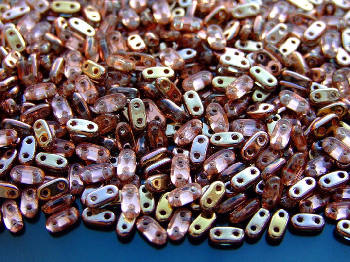 5g CzechMates Bar Czech Beads 3x6mm Apollo Gold Beadacious