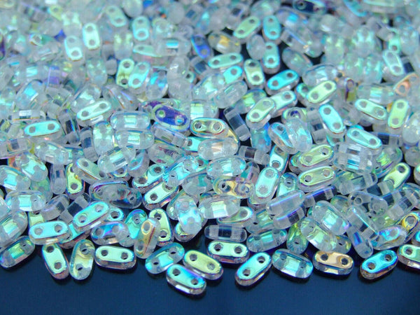 5g CzechMates Bar Czech Beads 3x6mm Crystal AB Beadacious