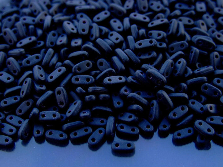 5g CzechMates Bar Czech Beads 3x6mm Matte Jet Beadacious