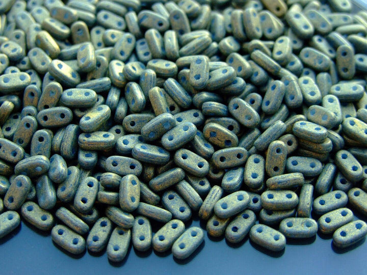 5g CzechMates Bar Czech Beads 3x6mm Pacifica Poppy Seed Beadacious