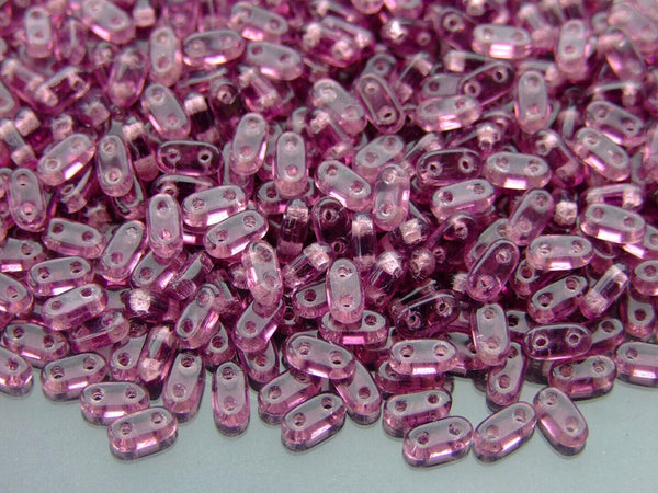 5g CzechMates Bar Czech Beads 3x6mm Transparent Amethyst Beadacious