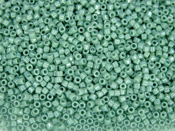 5g MATUBO 10/0 Best Quality Czech Cylinder Seed Beads Chalk Green Luster Beadacious