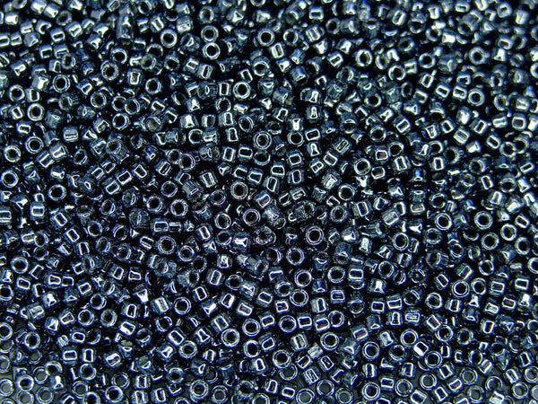 5g MATUBO 10/0 Best Quality Czech Cylinder Seed Beads Hematite Beadacious