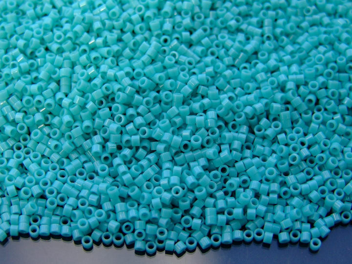 5g TOHO 11/0 Aiko Japanese Seed Beads 2mm 55 Opaque Turquoise Beadacious