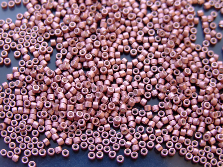 7.2g MIYUKI 11/0 Delica Japanese Seed Beads 1.6mm DB1157 Semi Matte Galvanized Berry Beadacious