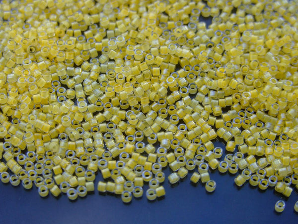 7.2g MIYUKI 11/0 Delica Japanese Seed Beads 1.6mm DB2032 Luminous Sun Glow Beadacious