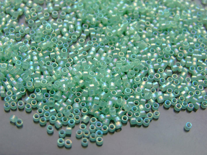 7g TOHO 11/0 Treasure Japanese Seed Beads 1.8mm 1144 Milky Kiwi Beadacious