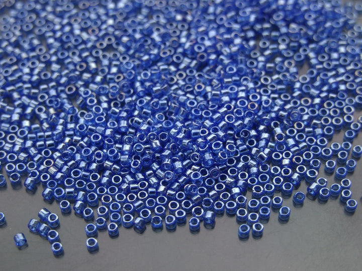 7g TOHO 11/0 Treasure Japanese Seed Beads 1.8mm 117 Transparent Sapphire Luster Beadacious