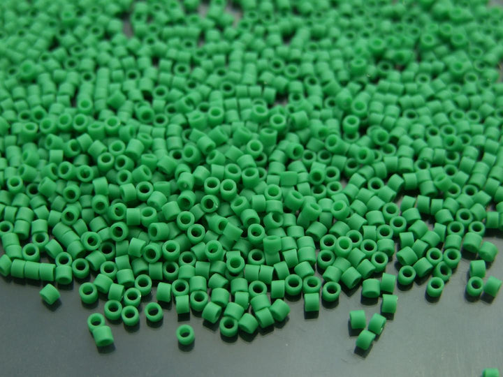 7g TOHO 11/0 Treasure Japanese Seed Beads 1.8mm 47DF Opaque Frosted Shamrock Beadacious