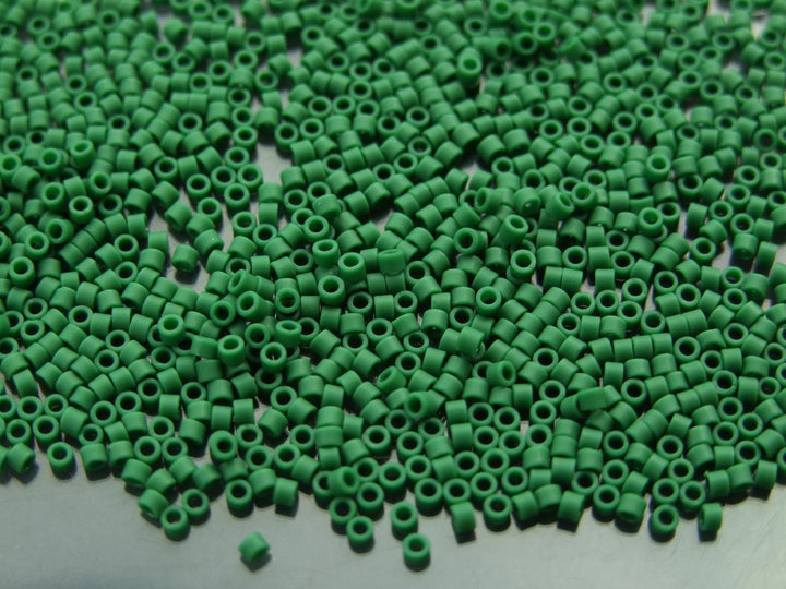 7g TOHO 11/0 Treasure Japanese Seed Beads 1.8mm 47HF Opaque Frosted Pine Green Beadacious