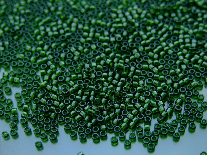 7g TOHO 11/0 Treasure Japanese Seed Beads 1.8mm 940 Transparent Olivine Beadacious