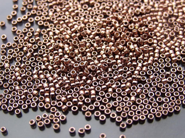 7g TOHO 11/0 Treasure Japanese Seed Beads 1.8mm PF556 PermaFinish Galvanized Mauve Beadacious