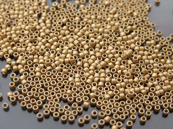 7g TOHO 11/0 Treasure Japanese Seed Beads 1.8mm PF557F PermaFinish Matte Galvanized Aluminium Beadacious