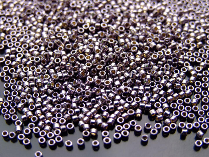 7g TOHO 11/0 Treasure Japanese Seed Beads 1.8mm PF568 PermaFinish Galvanized Gunmetal Grey Beadacious