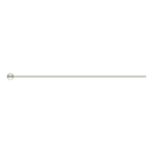 10x Sterling Silver 925 Ball Headpin 24ga .020x1.25''(0.50x31.8mm)AT High Quality Jewelry Making