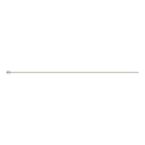 10x Sterling Silver 925 Ball Headpin 24ga .020x2.0''(0.50x50.8mm)AT High Quality Jewelry Making