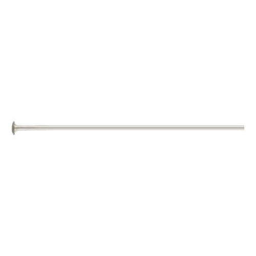 10x Sterling Silver 925 Headpin 24ga .020x1.0''(0.50x25.4mm).060''Head High Quality Jewelry Making