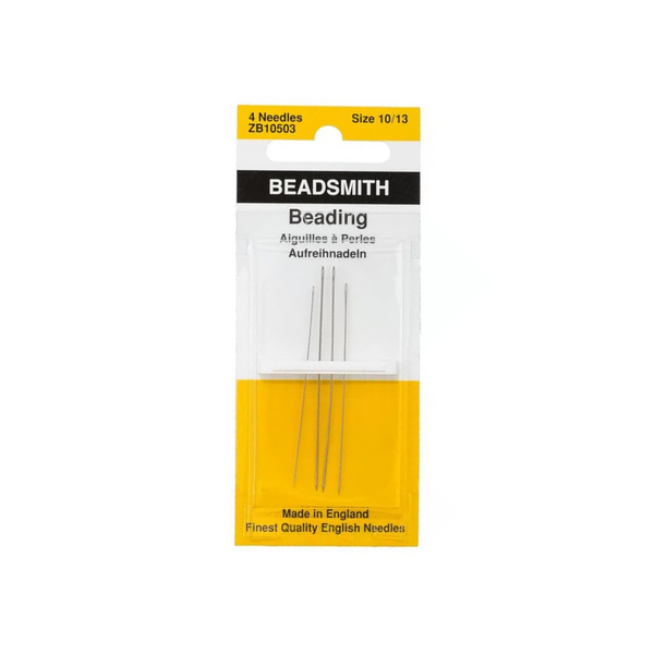 Beadsmith Beading Needles Pack of 4 Sizes 10/13 Jewellery Making