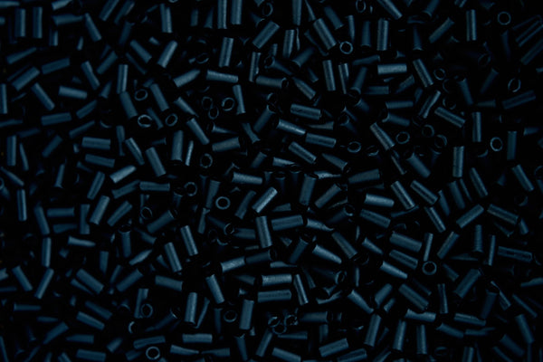 10g MIYUKI 3mm Bugle Japanese Glass  Seed Beads 9401F Matte Black