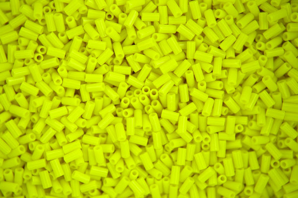 10g MIYUKI 3mm Bugle Japanese Glass  Seed Beads 9404 Opaque Yellow