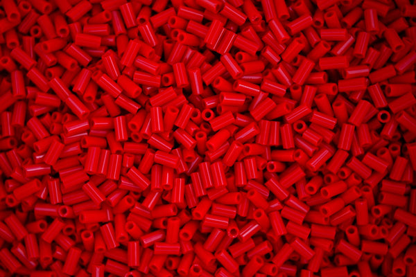 10g MIYUKI 3mm Bugle Japanese Glass  Seed Beads 9408 Opaque Red