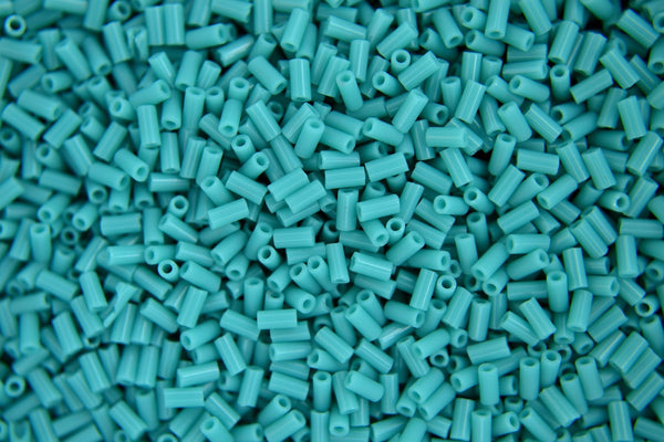 10g MIYUKI 3mm Bugle Japanese Glass Seed Beads 9412 Opaque Turquoise Green