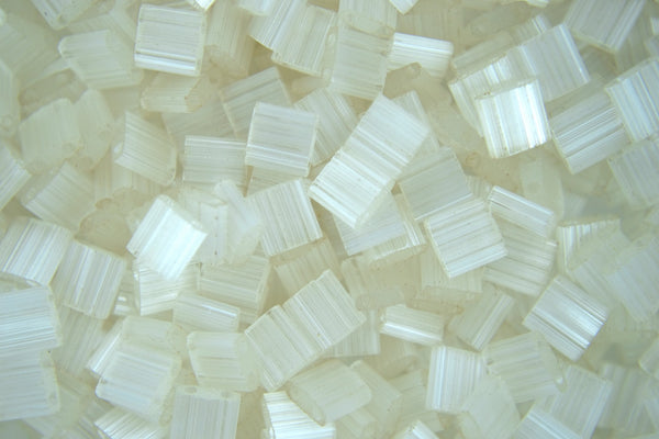 5g MIYUKI Tila Japanese Glass Beads 5x5mm 92592 Ivory Mist