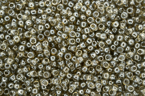 10g TOHO 8/0 Round Japanese Beads 3mm 120 Transparent Lustered Smoke