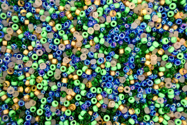 20g MIYUKI 11/0 Round Japanese Seed Beads 2mm Color Mix 1