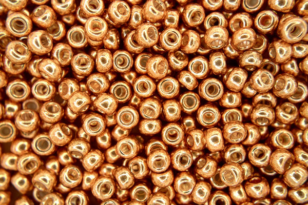 10g MIYUKI 6/0 Round Japanese Seed Beads 4mm 91053 Galvanized Yellow Gold