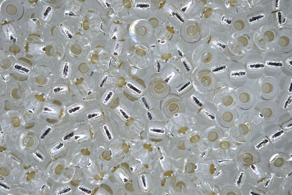 250g WHOLESALE MIYUKI 6/0 Round Japanese Seed Beads 4mm 9131S Silver Lined Crystal