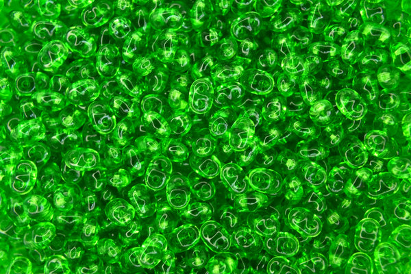 20g Matubo SuperDuo Czech Seed Beads 2.5x5mm Transparent Chrysolite