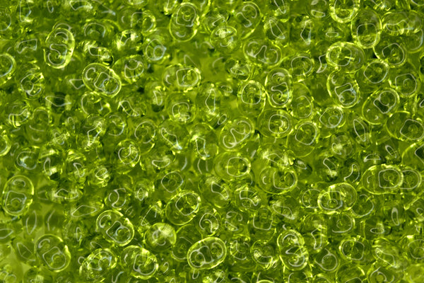 20g Matubo SuperDuo Czech Seed Beads 2.5x5mm Transparent Olivine