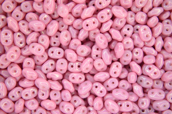 100g WHOLESALE Matubo SuperDuo Czech Seed Beads 2.5x5mm Chalk Lila Luster