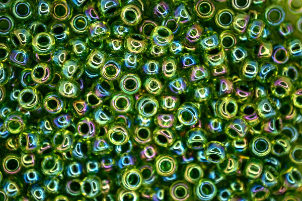 10g MIYUKI 6/0 Round Japanese Seed Beads 4mm 9341 Chartreuse AB