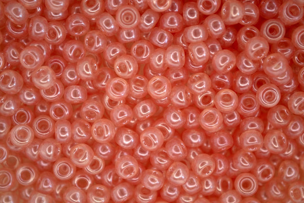 10g MIYUKI 6/0 Round Japanese Seed Beads 4mm 9366 Shell Pink Lined