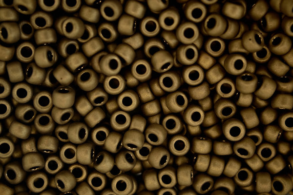 10g MIYUKI 6/0 Round Japanese Seed Beads 4mm 92006 Matte Metallic Bronze