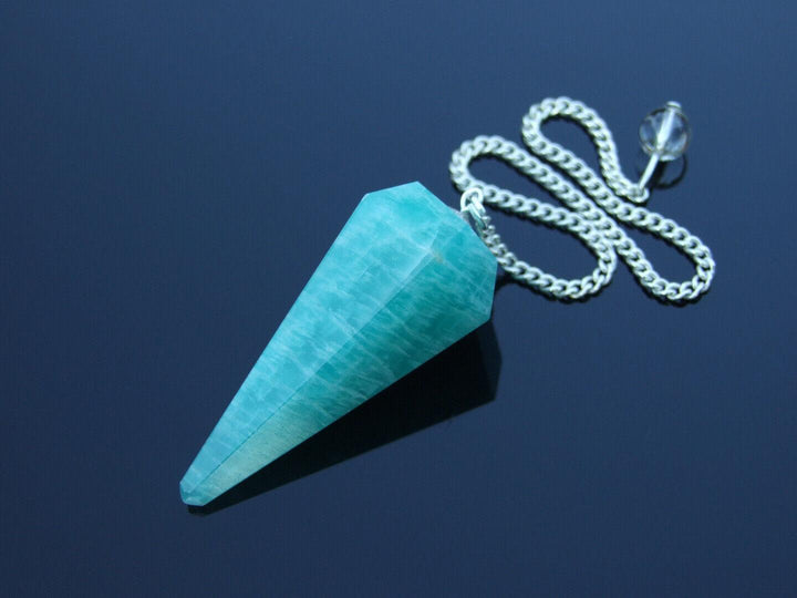 Amazonite Natural Gemstone Pendulum Chaakra Reiki Dowsing Handmade Beadacious