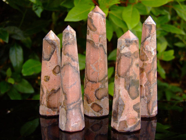 Azubalite Jasper Obelisk Handmade Tower Polished Natural Gemstone Beadacious