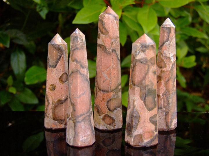 Azubalite Jasper Obelisk Handmade Tower Polished Natural Gemstone Beadacious